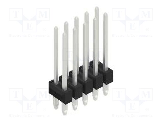 Connector: pin strips; pin header; male; PIN: 10; 2.54mm; THT; 2x5