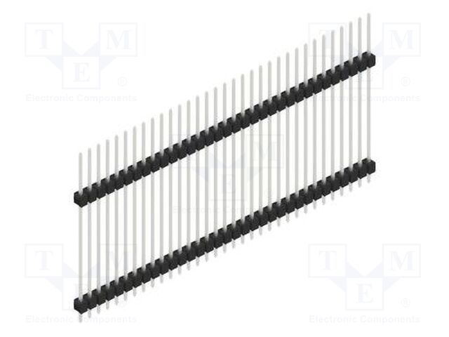 Connector: pin strips; pin header; male; PIN: 33; 2.54mm; THT; 1x33