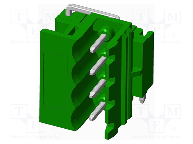 Connector: pluggable terminal block; socket; male; side,angled
