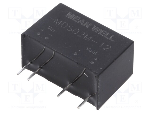 Converter: DC/DC; 2W; Uin: 10.8÷13.2V; 12VDC; Iout: 167mA; SIP7; 4.2g