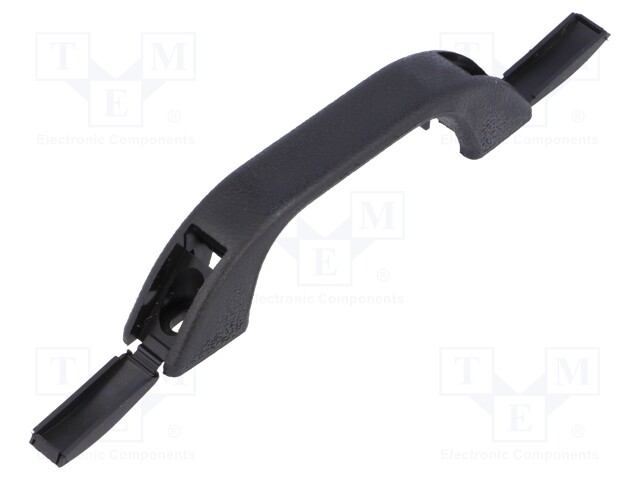Handle; Mat: polypropylene; black; H: 18.7mm; L: 83.1mm; W: 13.7mm