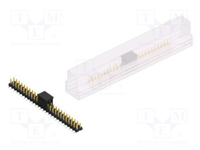Connector: pin strips; pin header; male; PIN: 52; 2.54mm; SMT; 2x26