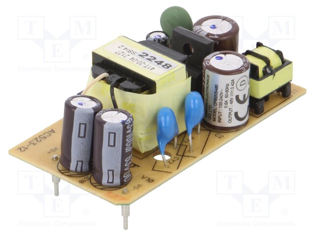 Converter: AC/DC; PCB; Electr.connect: THT