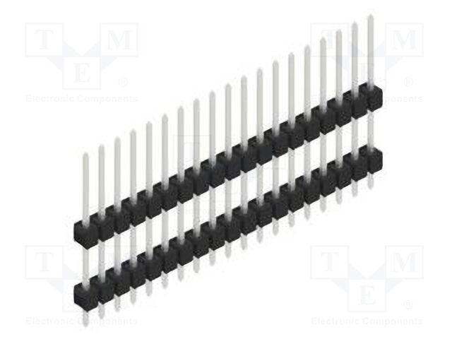 Connector: pin strips; pin header; male; PIN: 19; 2.54mm; THT; 1x19