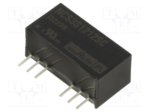 Converter: DC/DC; 3W; Uin: 9÷36V; Uout: 12VDC; Iout: 250mA; SIP; 4.4g