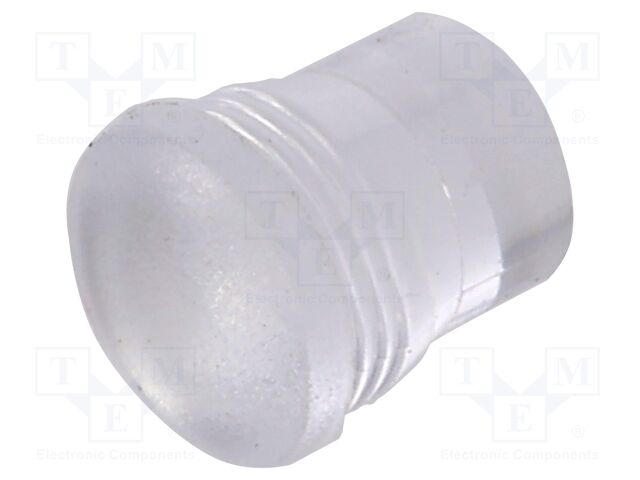 Fiber for LED; Ø5.2mm; L: 5.8mm; round; Front: convex; straight