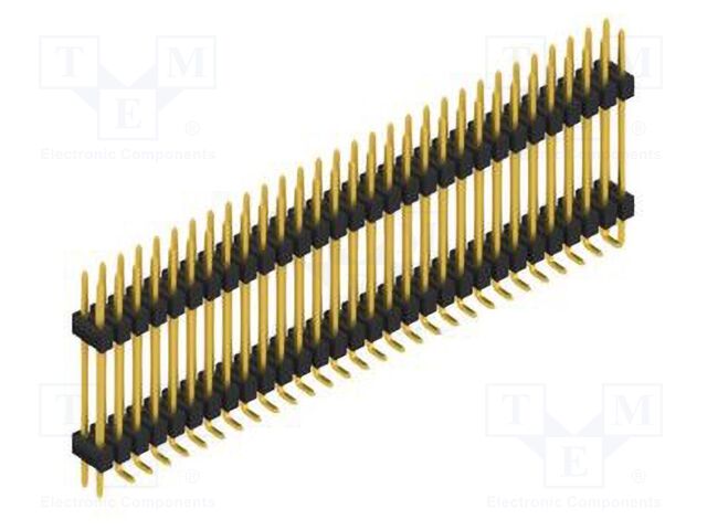 Connector: pin strips; pin header; male; PIN: 60; 2.54mm; SMT; 2x30