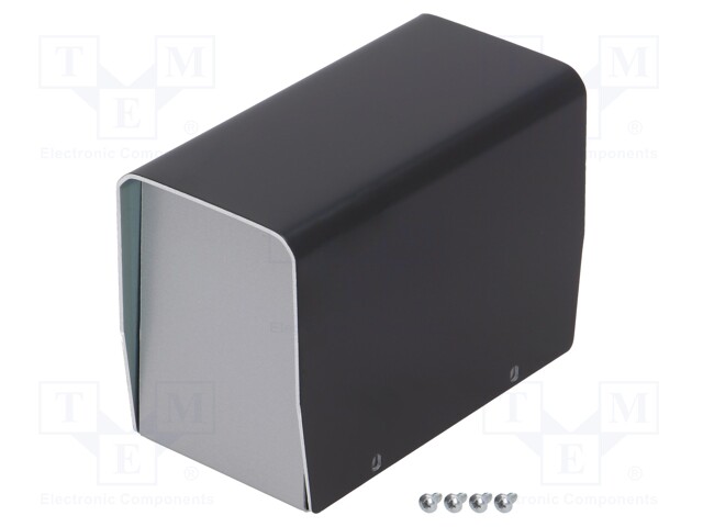 Enclosure: with panel; X: 61mm; Y: 118mm; Z: 84mm; aluminium; silver