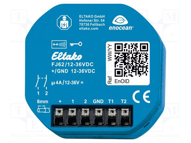 Blinds controller; EnOcean; plaster embedded; 12÷36VDC; NO + NO