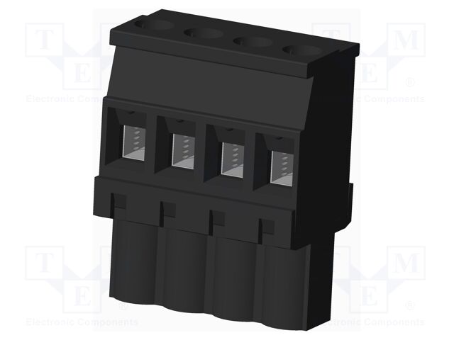 Connector: pluggable terminal block; plug; female; angled 90°