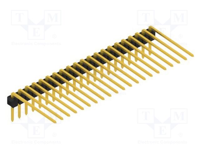 Connector: pin strips; pin header; male; PIN: 21; 2.54mm; THT; 1x21