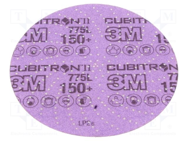 Wheel; 150mm; Granularity: 150; with holes; CUBITRON II