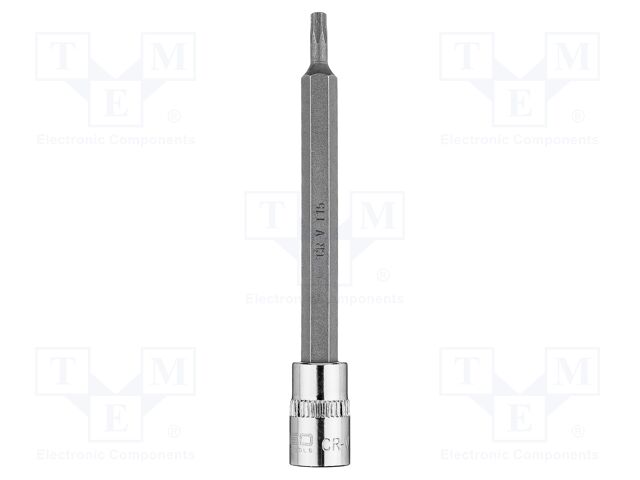 Socket; socket spanner,Torx®; TX15; 1/4"; 87mm; long