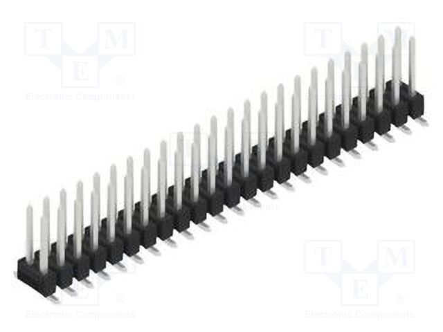 Connector: pin strips; pin header; male; PIN: 46; 2.54mm; SMT; 2x23