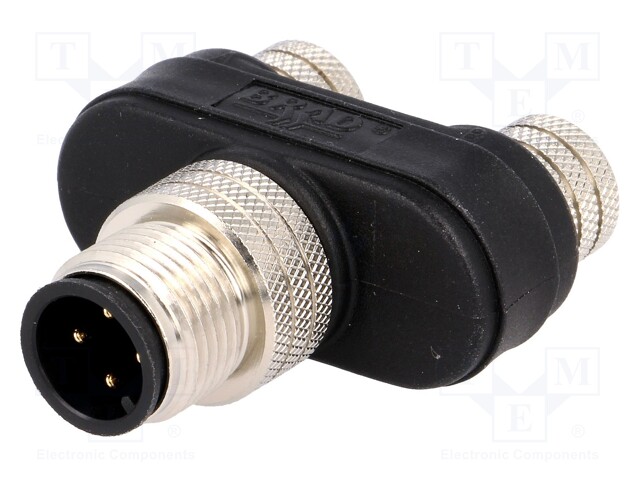 Adapter; M12-M8,M12 male,M8 female x2; IP68; Y; 60V; 3A