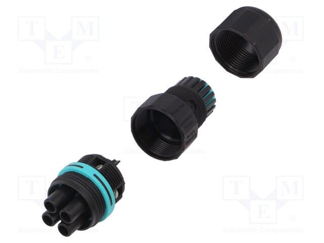 Connector: AC supply; screw terminal; female; TH387; 7÷12mm; 450V