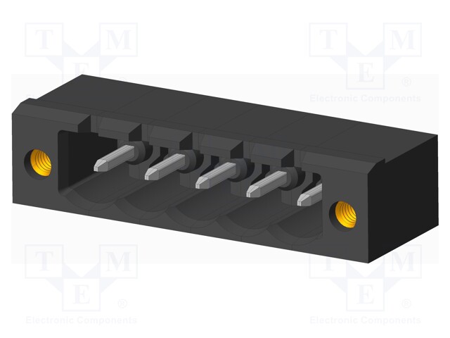 Connector: pluggable terminal block; socket; male; on PCBs