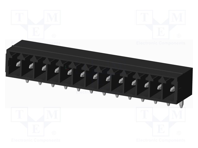Connector: pluggable terminal block; socket; male; on PCBs