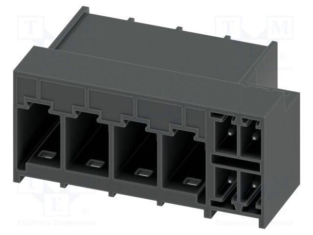 PCB hybrid header, nominal cross section: 6 mm?, color: blac