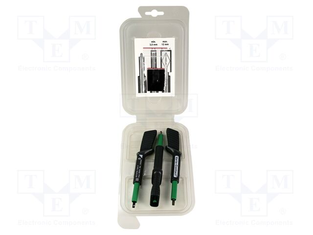 Set of measuring probes; Kit: test probes x3; 6A
