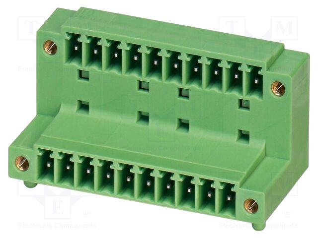 PCB headers, nominal cross section: 1.5 mm2, color: green, n