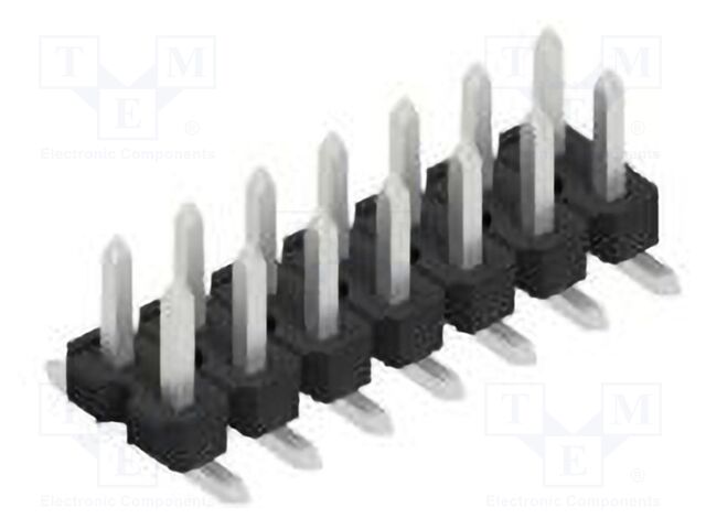 Connector: pin strips; pin header; male; PIN: 14; 2.54mm; SMT; 2x7