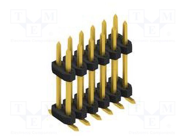 Connector: pin strips; pin header; male; PIN: 12; 2mm; SMT; 2x6; 100V