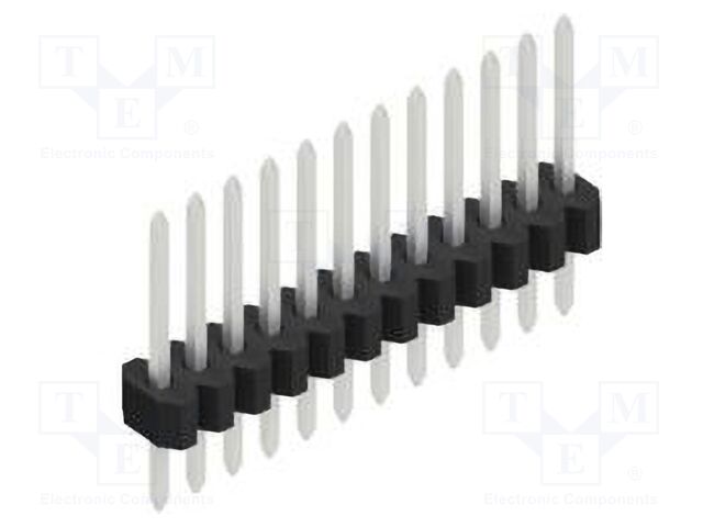 Connector: pin strips; pin header; male; PIN: 12; 1.27mm; THT; 1x12