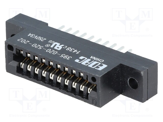 Connector: card edge; socket; PIN: 20; 2.54mm