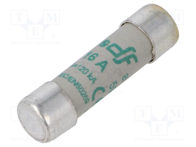 Fuse: fuse; aM; 16A; 500VAC; ceramic,cylindrical,industrial
