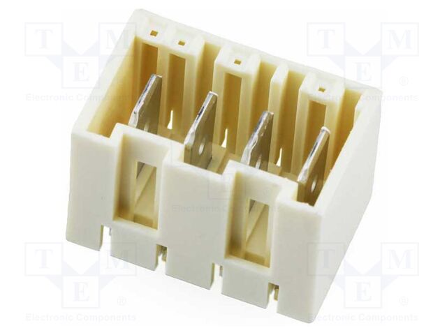 Connector: wire-board; male; 16A; 250V; PIN: 4; vertical; on PCBs