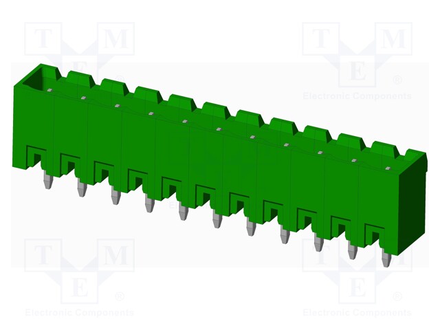 Connector: pluggable terminal block; socket; male; straight; THT