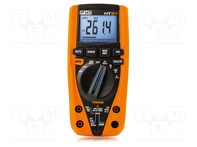 Digital multimeter; LCD; 4-digit; VDC: 600mV,6V,60V,600V,1kV
