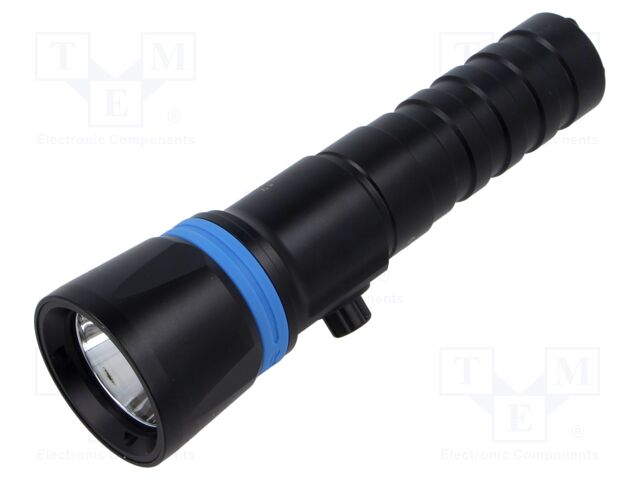 Torch: LED; IPX8; 1600lm; L: 168mm; Ø: 45mm; 5°; 6500K; diving
