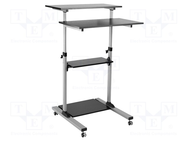 Mobile stand up computer workstation