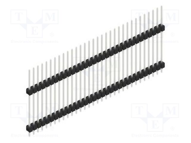 Connector: pin strips; pin header; male; PIN: 32; 2.54mm; THT; 1x32