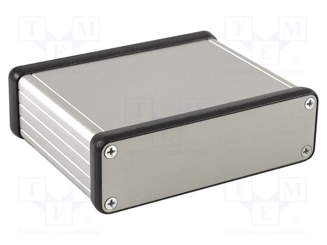 Enclosure: with panel; 1455; X: 80mm; Y: 103mm; Z: 31mm; aluminium