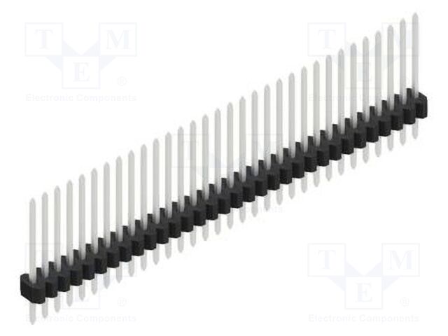 Connector: pin strips; pin header; male; PIN: 32; 1.27mm; THT; 1x32