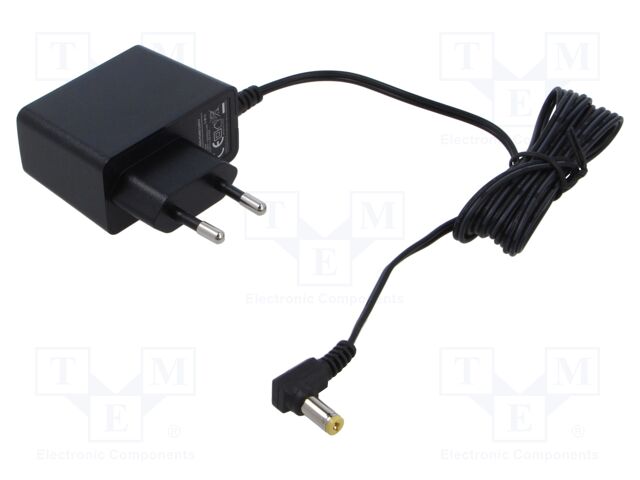 Power supply: switching; mains,plug-in; 9VDC; 1A; 9W; Out: 5,5/2,1