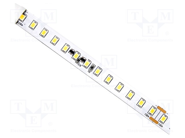 LED tape; white warm; 2835; 48V; LED/m: 130; 10mm; white PCB; IP20