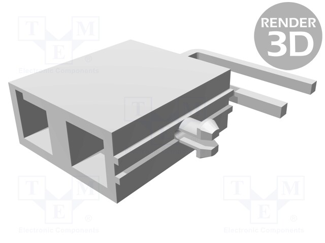 Socket; wire-board; male; Mini-Fit TPA; 4.2mm; PIN: 2; THT; PCB snap