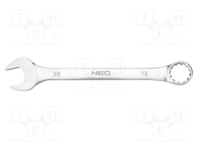 Wrench; combination spanner; 28mm; Chrom-vanadium steel; L: 310mm