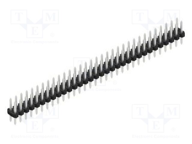 Connector: pin strips; pin header; male; PIN: 64; 2mm; THT; 2x32