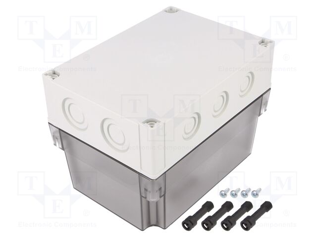 Enclosure: multipurpose; X: 130mm; Y: 180mm; Z: 125mm; MNX; grey; IK08