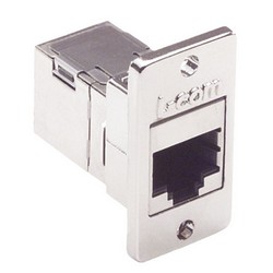 COUPLER; IN-LINE ADAPTER CAT: 6; SHIELDED; LAYOUT: 8p8c; RJ45 socket,both sides