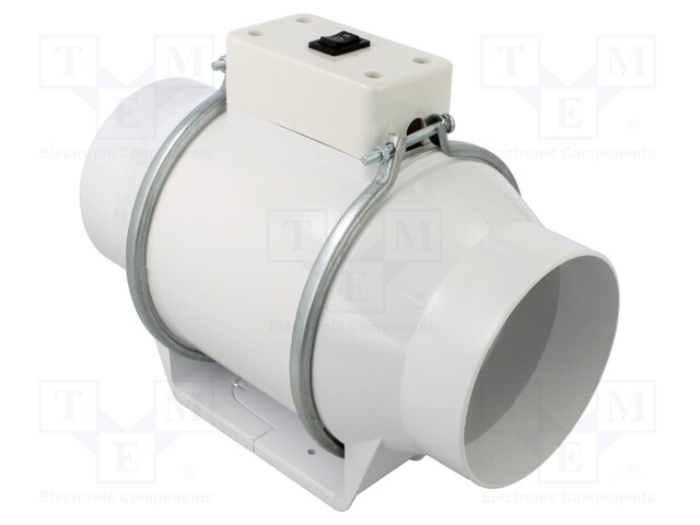 Fan: AC; axial; 230VAC; Ø98mm; 180÷160m3/h; 48dBA; slide bearing