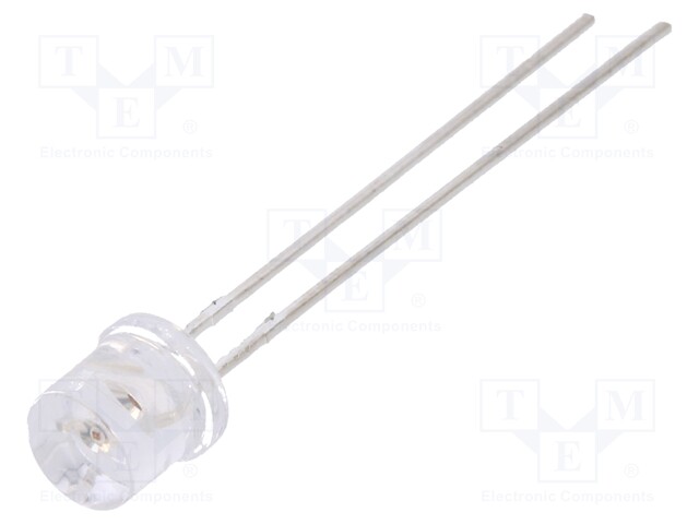 LED; 5mm; red; 270÷460mcd; 110°; Front: flat