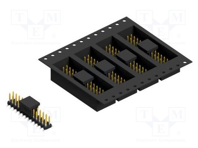Connector: pin strips; pin header; male; PIN: 26; 2mm; SMT; 2x13