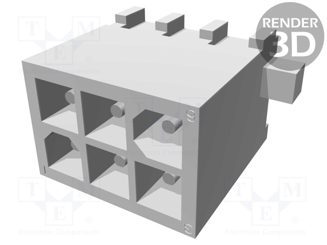 Socket; wire-wire/PCB; male; Mini Universal MATE-N-LOK; 4.14mm