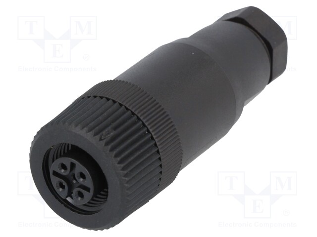 Plug; M12; PIN: 4; female; A code-DeviceNet / CANopen; for cable